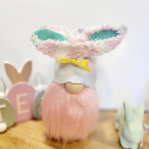 Handmade Easter Spring Time Pastel Bunny Gnome - Picture 1 of 6